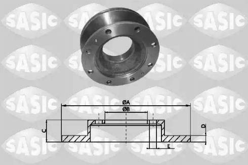 Sasic T616002 - Спирачен диск vvparts.bg