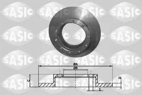 Sasic T613001 - Спирачен диск vvparts.bg