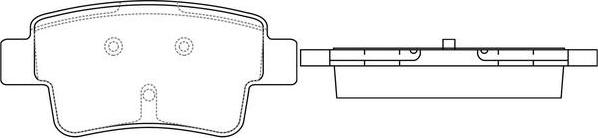 SB BP41481 - Комплект спирачно феродо, дискови спирачки vvparts.bg