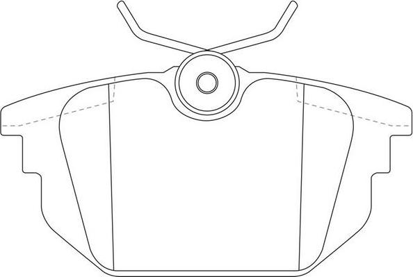 SB BP41247 - Комплект спирачно феродо, дискови спирачки vvparts.bg