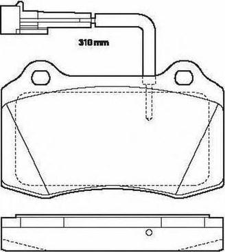 SB BP41202W - Комплект спирачно феродо, дискови спирачки vvparts.bg