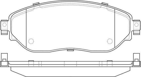 SB BP43003 - Комплект спирачно феродо, дискови спирачки vvparts.bg