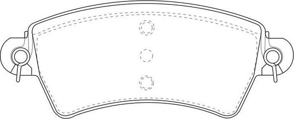 SB BP42152 - Комплект спирачно феродо, дискови спирачки vvparts.bg