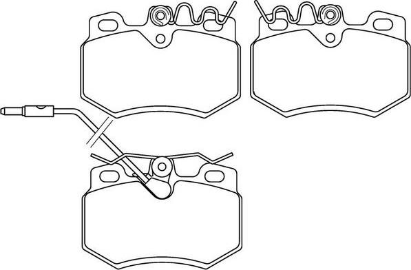 SB BP42248W - Комплект спирачно феродо, дискови спирачки vvparts.bg