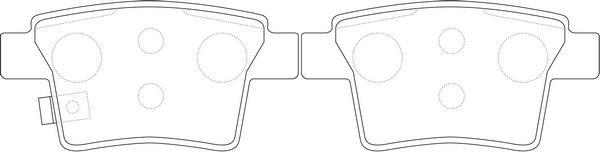 SB BP51501 - Комплект спирачно феродо, дискови спирачки vvparts.bg