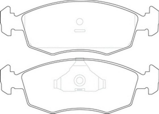 SB BP51255 - Комплект спирачно феродо, дискови спирачки vvparts.bg