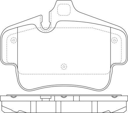 SB BP35011 - Комплект спирачно феродо, дискови спирачки vvparts.bg