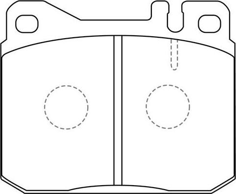 SB BP31003 - Комплект спирачно феродо, дискови спирачки vvparts.bg