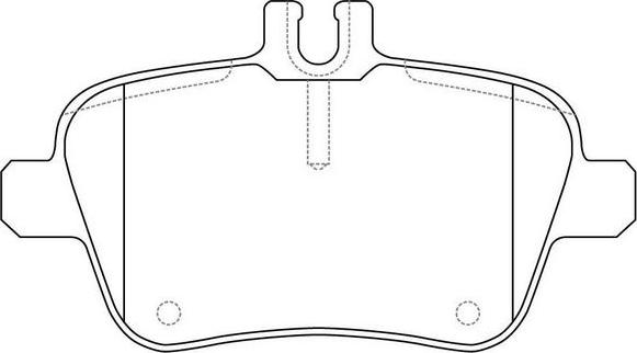 SB BP31010W - Комплект спирачно феродо, дискови спирачки vvparts.bg