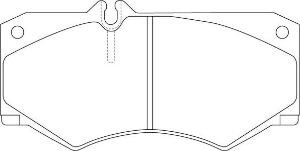 SB BP31254 - Комплект спирачно феродо, дискови спирачки vvparts.bg