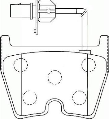 SB BP33432W - Комплект спирачно феродо, дискови спирачки vvparts.bg