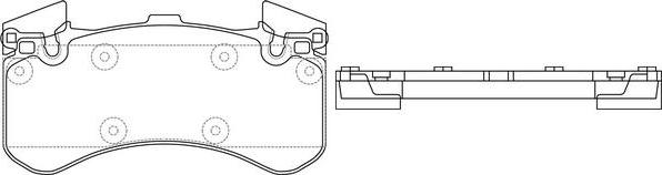 SB BP33004W - Комплект спирачно феродо, дискови спирачки vvparts.bg