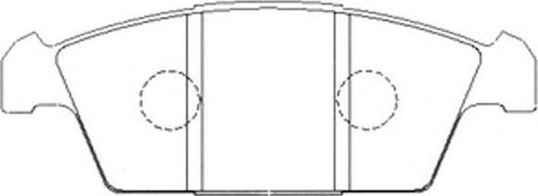 SB BP29183 - Комплект спирачно феродо, дискови спирачки vvparts.bg