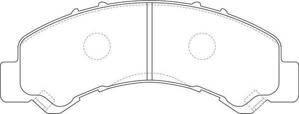 SB BP24543 - Комплект спирачно феродо, дискови спирачки vvparts.bg