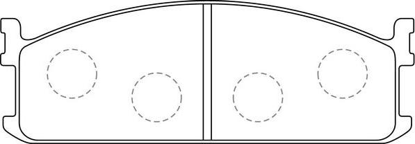 SB BP24083 - Комплект спирачно феродо, дискови спирачки vvparts.bg