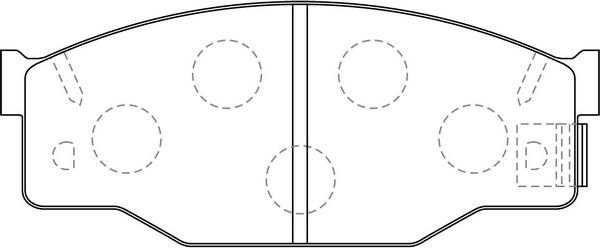 SB BP24150 - Комплект спирачно феродо, дискови спирачки vvparts.bg