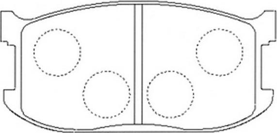 SB BP25070 - Комплект спирачно феродо, дискови спирачки vvparts.bg