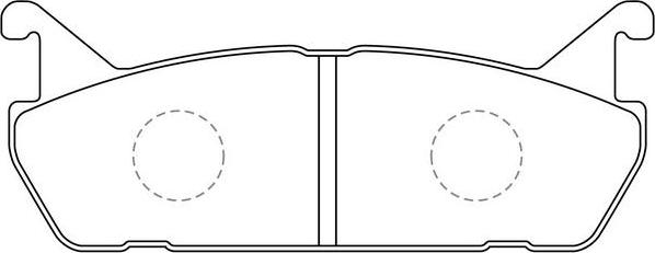 SB BP25198 - Комплект спирачно феродо, дискови спирачки vvparts.bg