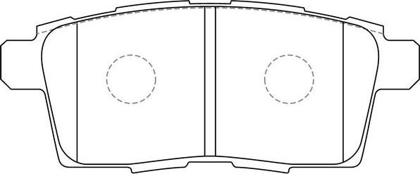 SB BP25814 - Комплект спирачно феродо, дискови спирачки vvparts.bg