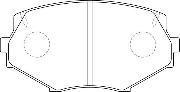 SB BP25364 - Комплект спирачно феродо, дискови спирачки vvparts.bg