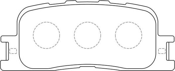 SB BP21458 - Комплект спирачно феродо, дискови спирачки vvparts.bg