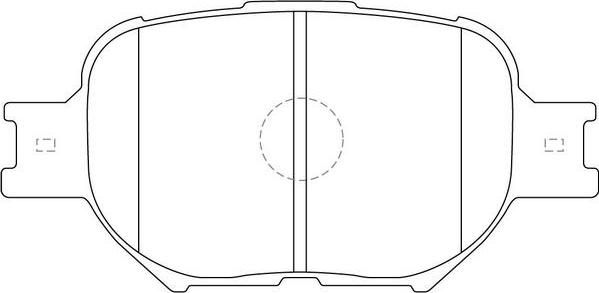 SB BP21430 - Комплект спирачно феродо, дискови спирачки vvparts.bg