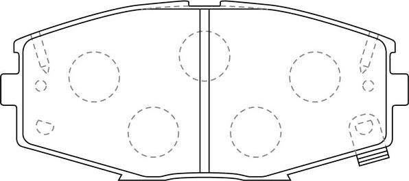 SB BP21141 - Комплект спирачно феродо, дискови спирачки vvparts.bg