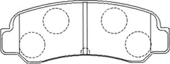 SB BP21109 - Комплект спирачно феродо, дискови спирачки vvparts.bg