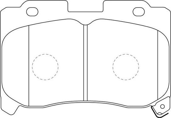 SB BP21360 - Комплект спирачно феродо, дискови спирачки vvparts.bg