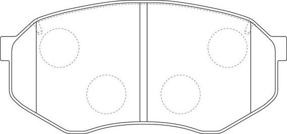 SB BP21246 - Комплект спирачно феродо, дискови спирачки vvparts.bg