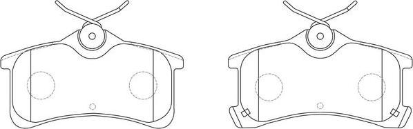 SB BP21220 - Комплект спирачно феродо, дискови спирачки vvparts.bg