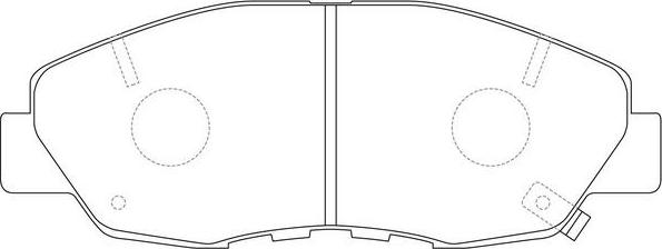 SB BP28484 - Комплект спирачно феродо, дискови спирачки vvparts.bg