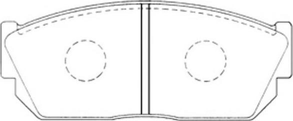 SB BP28013 - Комплект спирачно феродо, дискови спирачки vvparts.bg