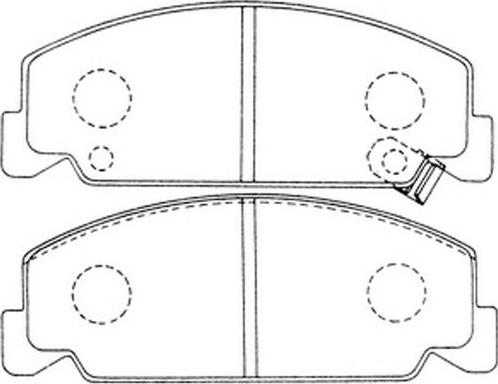 SB BP28190 - Комплект спирачно феродо, дискови спирачки vvparts.bg