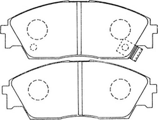 SB BP28191 - Комплект спирачно феродо, дискови спирачки vvparts.bg