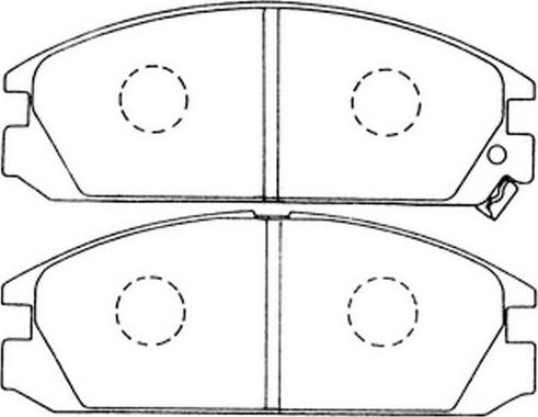 SB BP28127 - Комплект спирачно феродо, дискови спирачки vvparts.bg