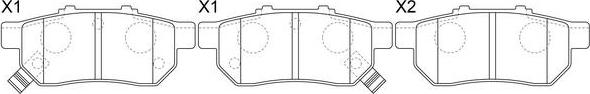 SB BP28206 - Комплект спирачно феродо, дискови спирачки vvparts.bg