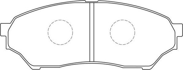 SB BP23417 - Комплект спирачно феродо, дискови спирачки vvparts.bg