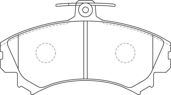 SB BP23090 - Комплект спирачно феродо, дискови спирачки vvparts.bg