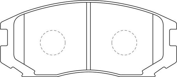 SB BP23285 - Комплект спирачно феродо, дискови спирачки vvparts.bg