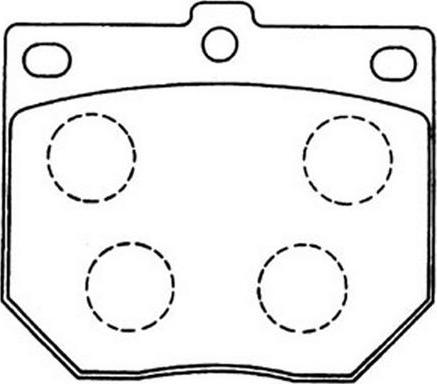 SB BP22034 - Комплект спирачно феродо, дискови спирачки vvparts.bg