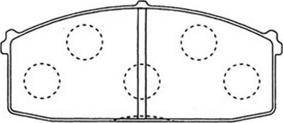 SB BP22104 - Комплект спирачно феродо, дискови спирачки vvparts.bg