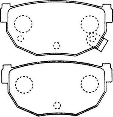 SB BP22377 - Комплект спирачно феродо, дискови спирачки vvparts.bg