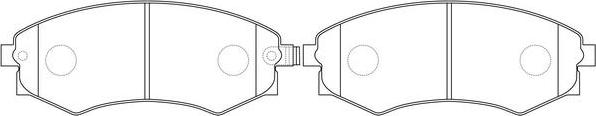 SB BP22245 - Комплект спирачно феродо, дискови спирачки vvparts.bg