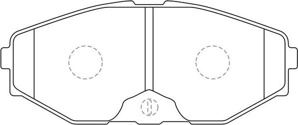 SB BP22261 - Комплект спирачно феродо, дискови спирачки vvparts.bg