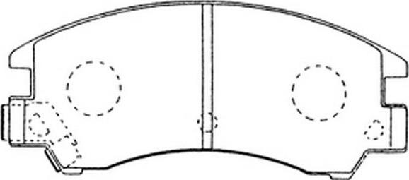 SB BP27153 - Комплект спирачно феродо, дискови спирачки vvparts.bg