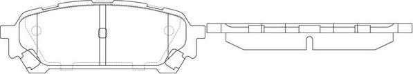 SB BP27801 - Комплект спирачно феродо, дискови спирачки vvparts.bg