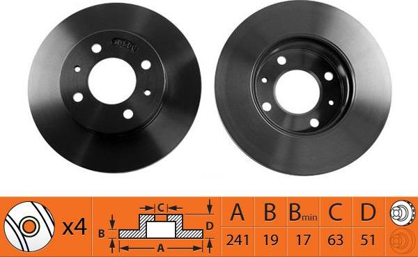 SB BR11115T - Спирачен диск vvparts.bg