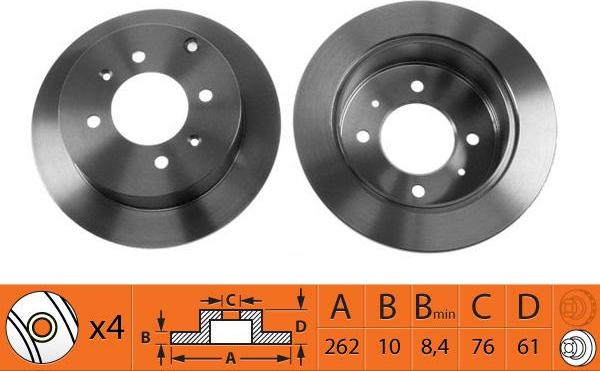 SB BR11110 - Спирачен диск vvparts.bg