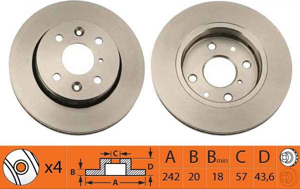 SB BR13101T - Спирачен диск vvparts.bg